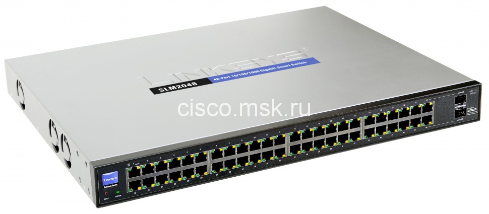Cisco 48-port 10/100/1000 Gigabit Smart Switch with 2 combo SFPs