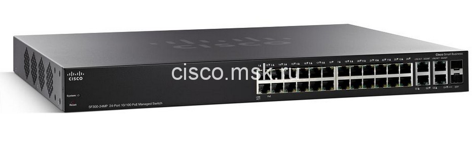 Коммутатор Cisco Small Business 300 SF300-24MP-K9-EU