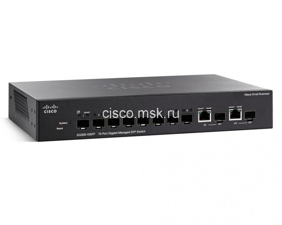 Коммутатор Cisco Small Business 300 SG300-10SFP-K9
