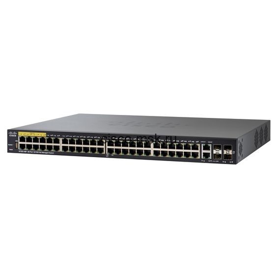 Коммутатор 48-портовый Cisco SF350-48P 48-port 10/100 POE Managed Switch