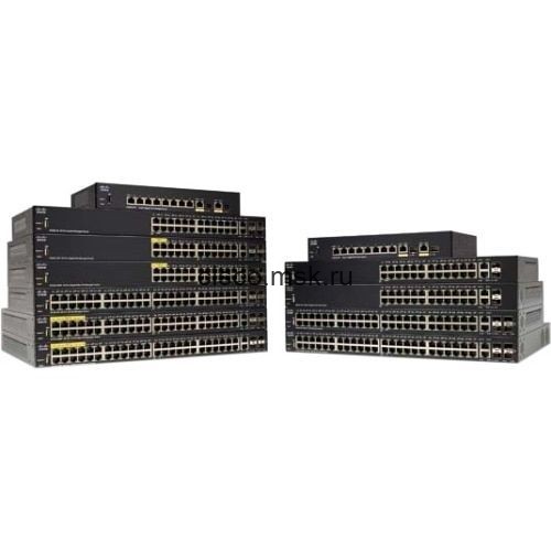 SG350X-48P-K9-EU Коммутатор Cisco SG350X-48P 48-port Gigabit POE Stackable Switch