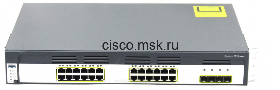 Коммутатор WS-C3750G-24TS-E - Cisco Catalyst 24xGE + 4xGE (SFP)
