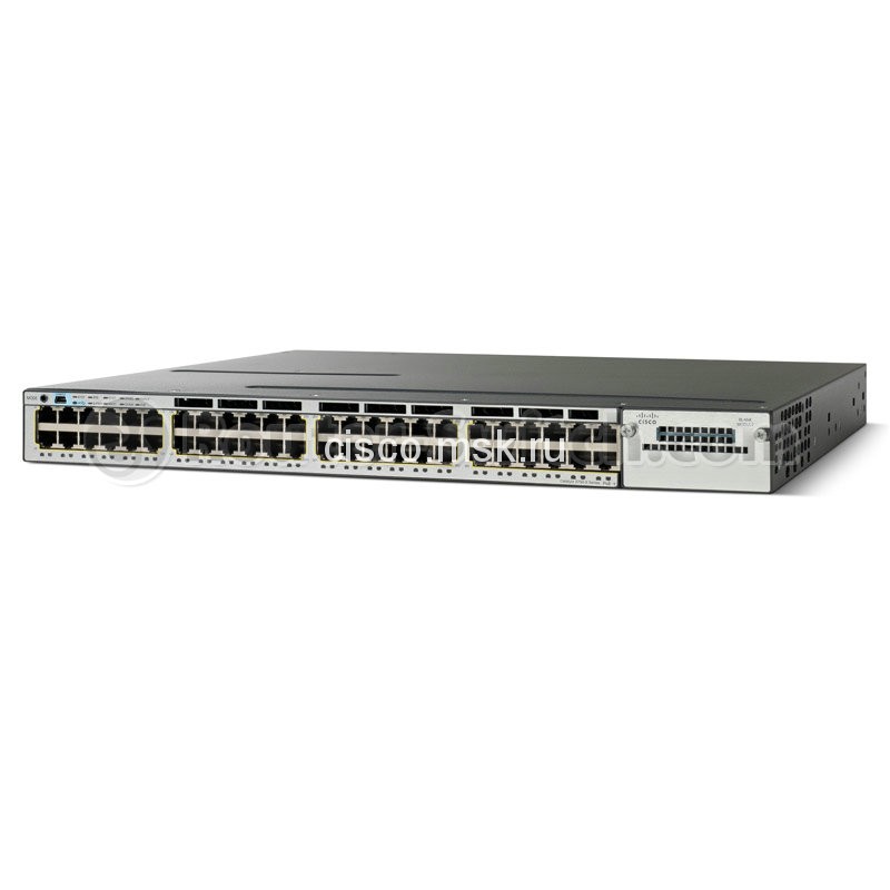 Коммутатор Cisco Catalyst WS-C3750X-48P-E - 48xGE (POE), IP Services