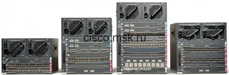 Коммутатор WS-C4506E-S6L-1300 - Cisco Catalyst 4506-E Chassis, Two WS-X4648-RJ45V+E, Sup6L-E, 1300W PS