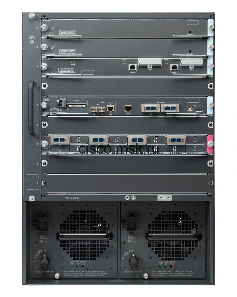 Коммутатор Cisco Catalyst WS-C6509-E - 9x слотов