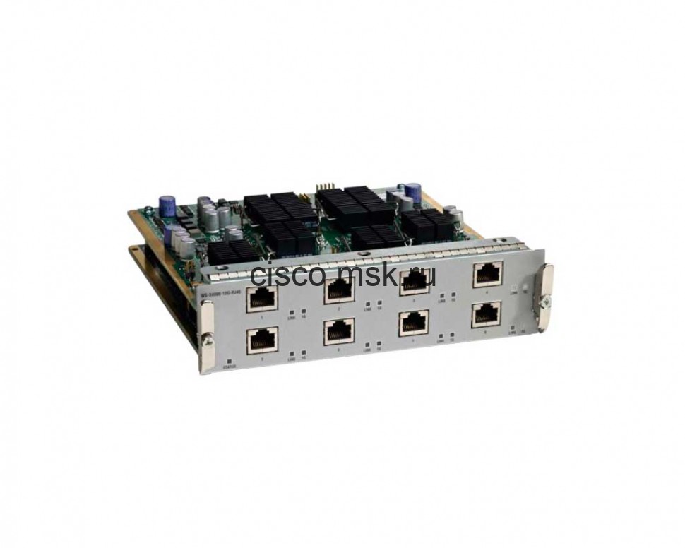 WS-X4908-10G-RJ45 Маршрутизатор 8 port 2:1 10GbaseT line card for 4900M series